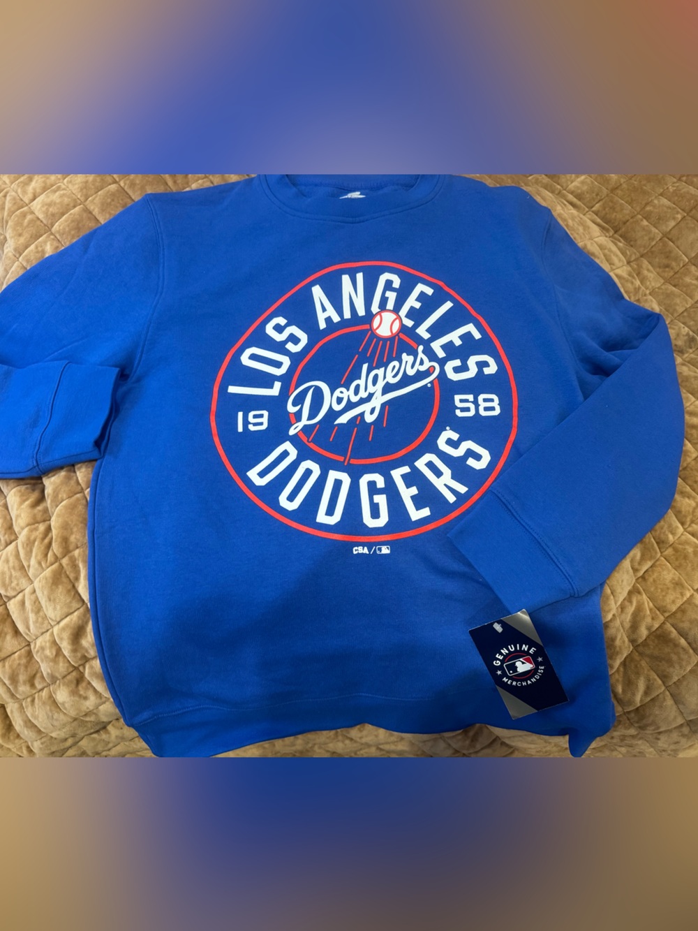 MLB Royal Blue LA DODGERS Crewneck Pullover⚾️unisex but mens sizing 🧢ITFDB